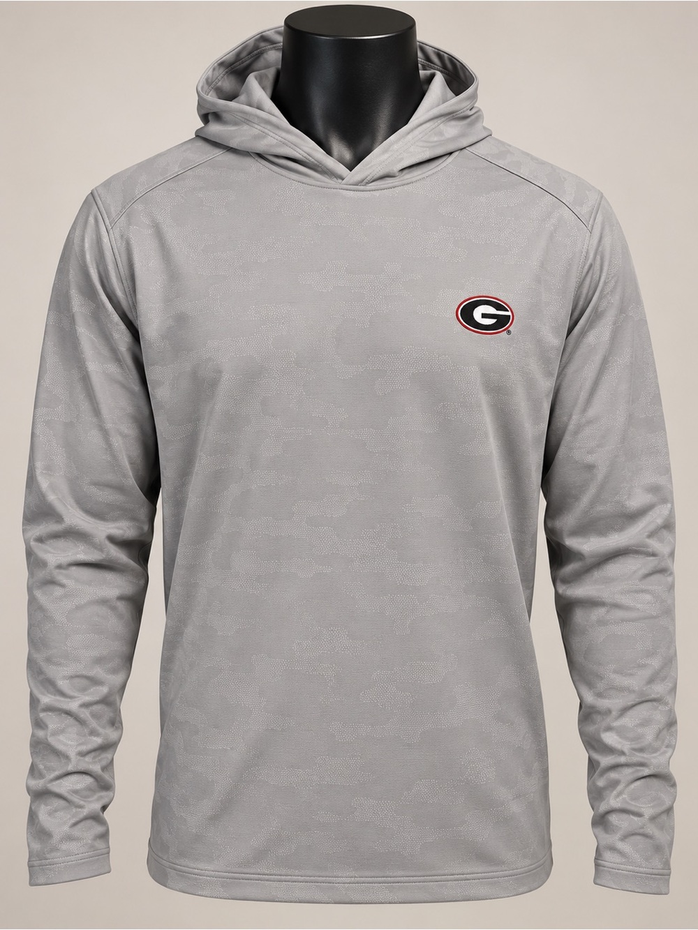 Georgia Bulldogs Men’s Large Gray Camo Performance Hoodie NWT